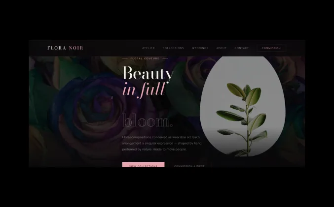 Flower Website Banner
