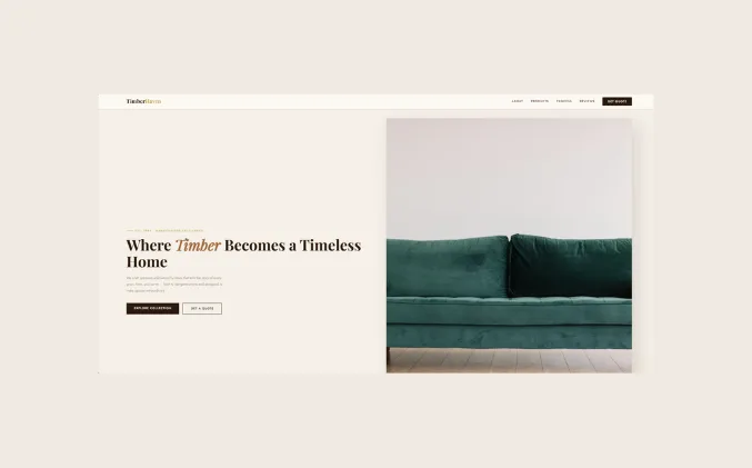 Furniture Website Banner